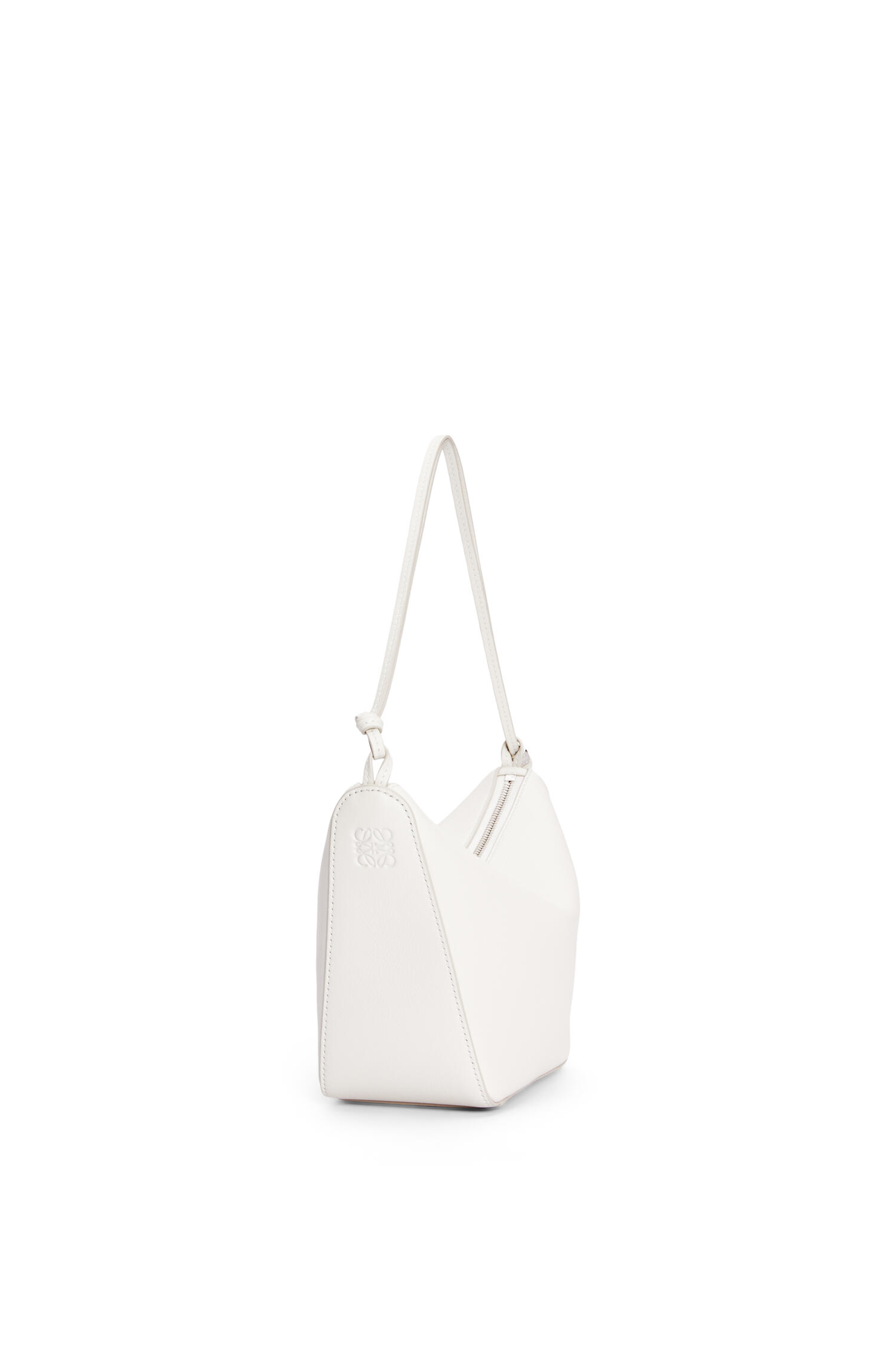 Mini Hammock Hobo bag in classic calfskin Soft White - LOEWE