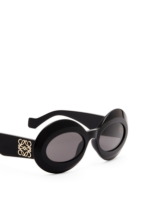 LOEWE Gafas de sol ovaladas oversize en acetato Negro plp_rd