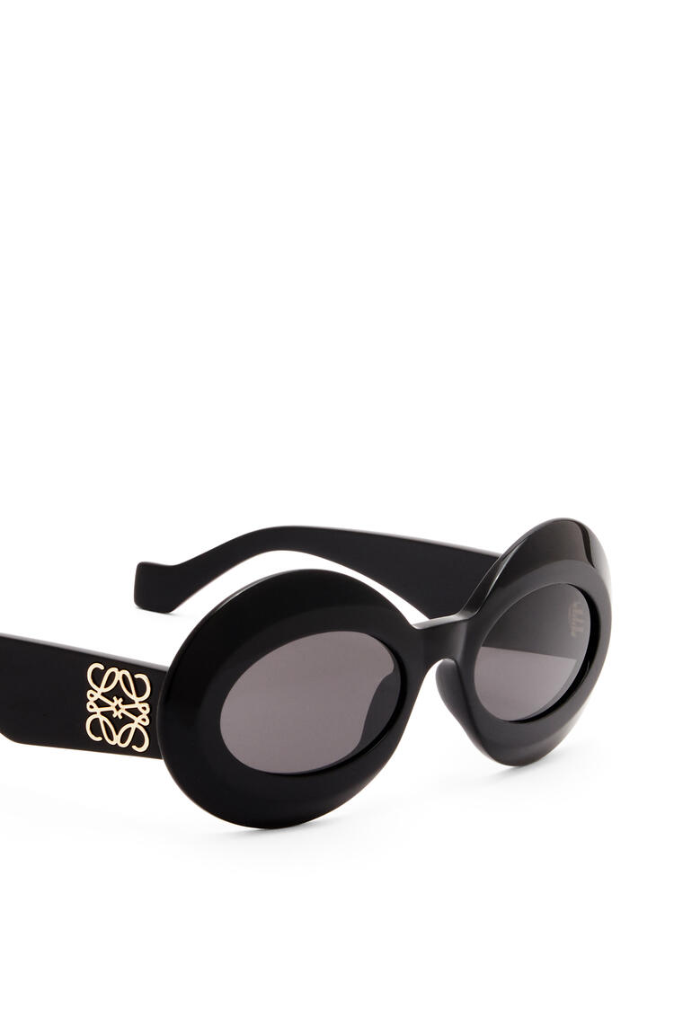 LOEWE Gafas de sol ovaladas oversize en acetato Negro pdp_rd