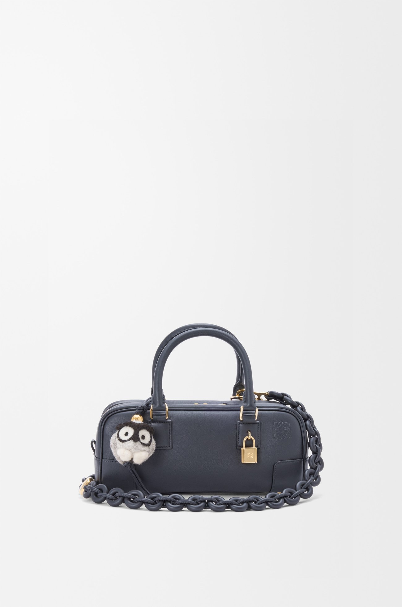 LOEWE Catena Donut in pelle di vitello Nero