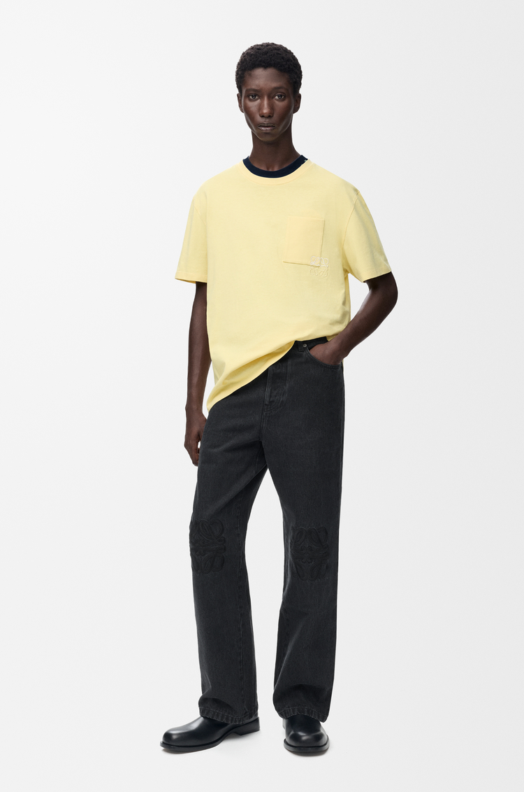 LOEWE Pantalón vaquero holgado Anagram en denim Negro