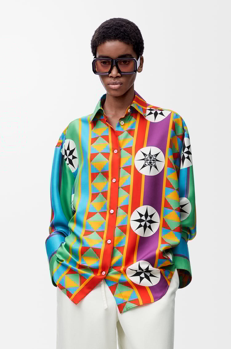 LOEWE Shirt in silk Multicolor