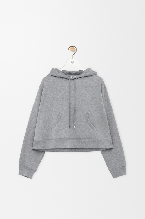 LOEWE Trapeze hoodie in cotton blend 混灰色