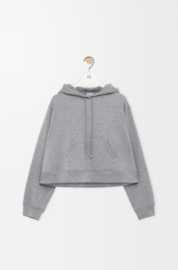LOEWE Trapeze hoodie in cotton blend グレーメランジ