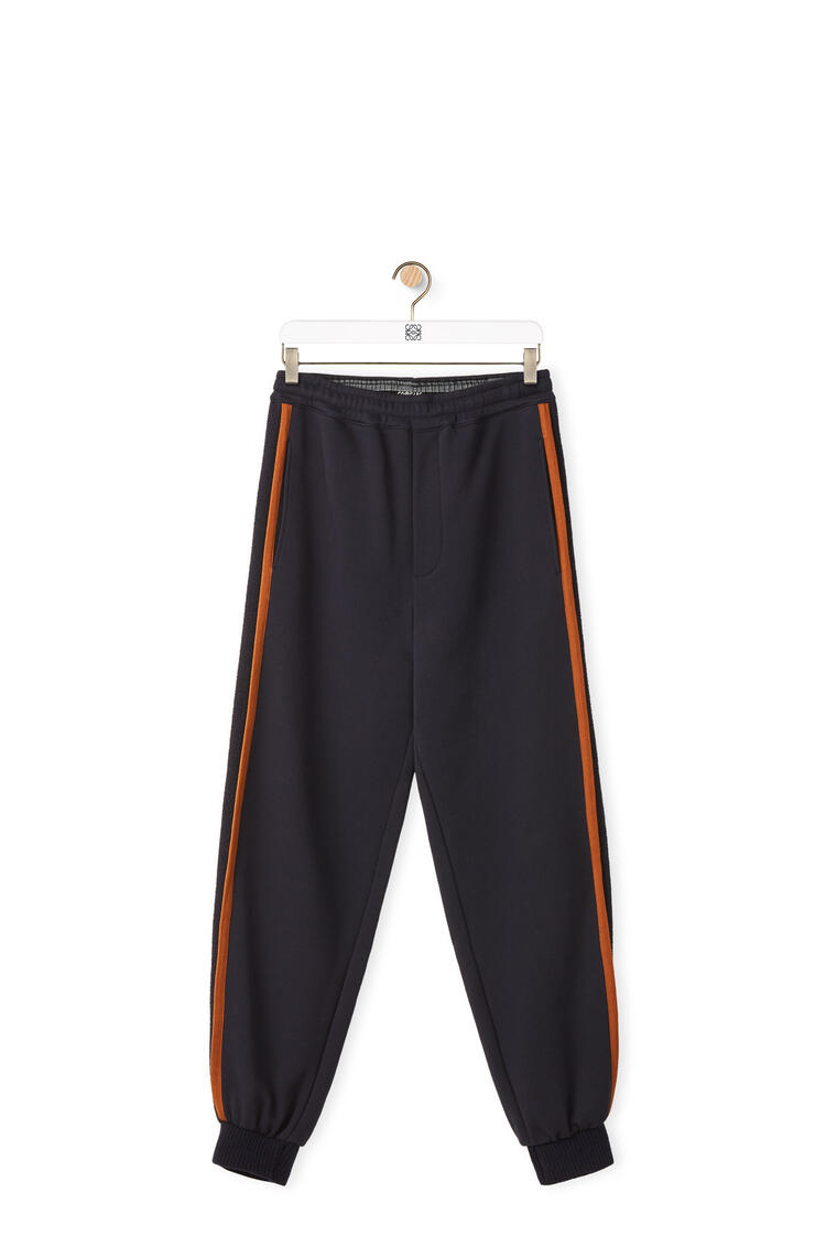 LOEWE Pantalón de jogging en algodón con banda lateral Marino Oscuro pdp_rd