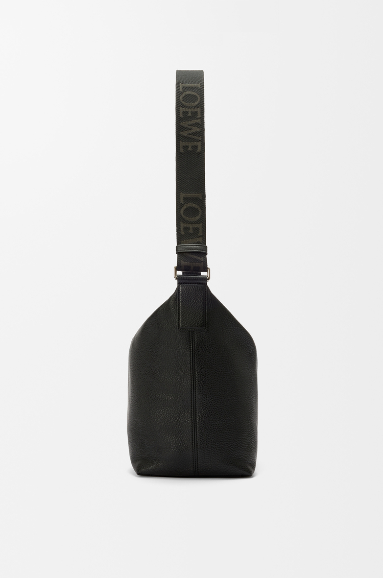 LOEWE Cubi crossbody bag in supple grained calfskin Black