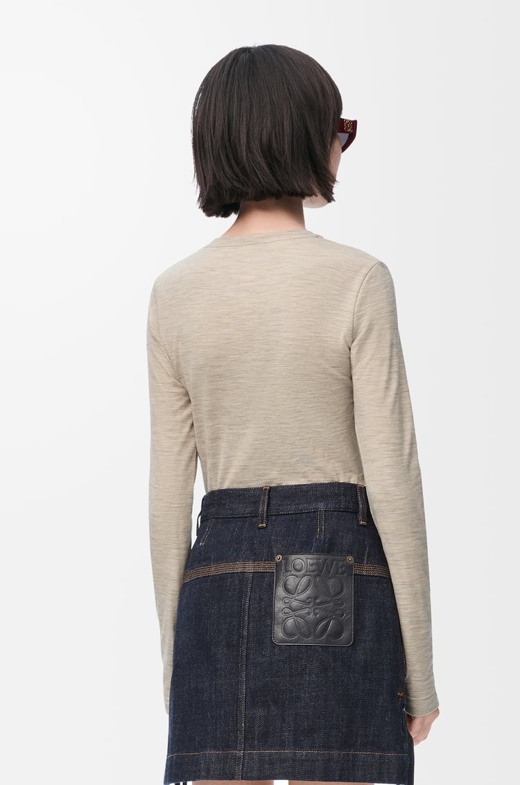 LOEWE ロングスリーブ トップス（ストレッチウール） ソフトホワイト