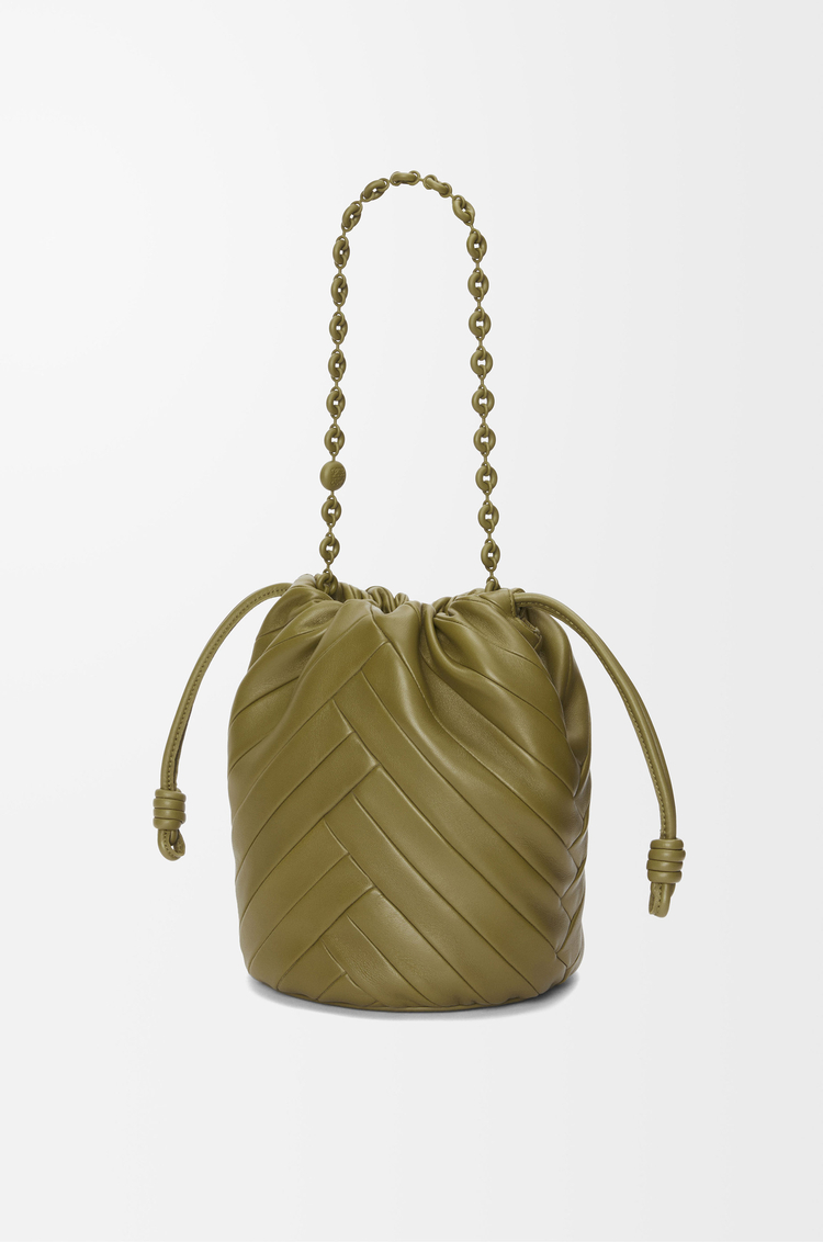 LOEWE フラメンコパース バケット（メローナパラム） オリーブ