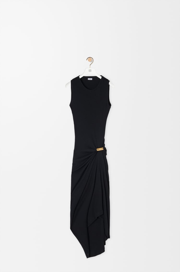 LOEWE Tank dress in cotton Black