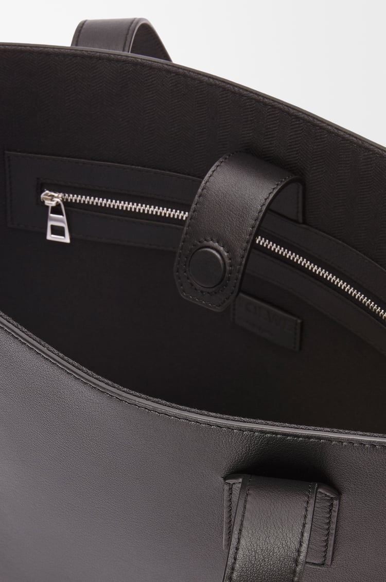 LOEWE Buckle horizontal tote in classic calfskin Black
