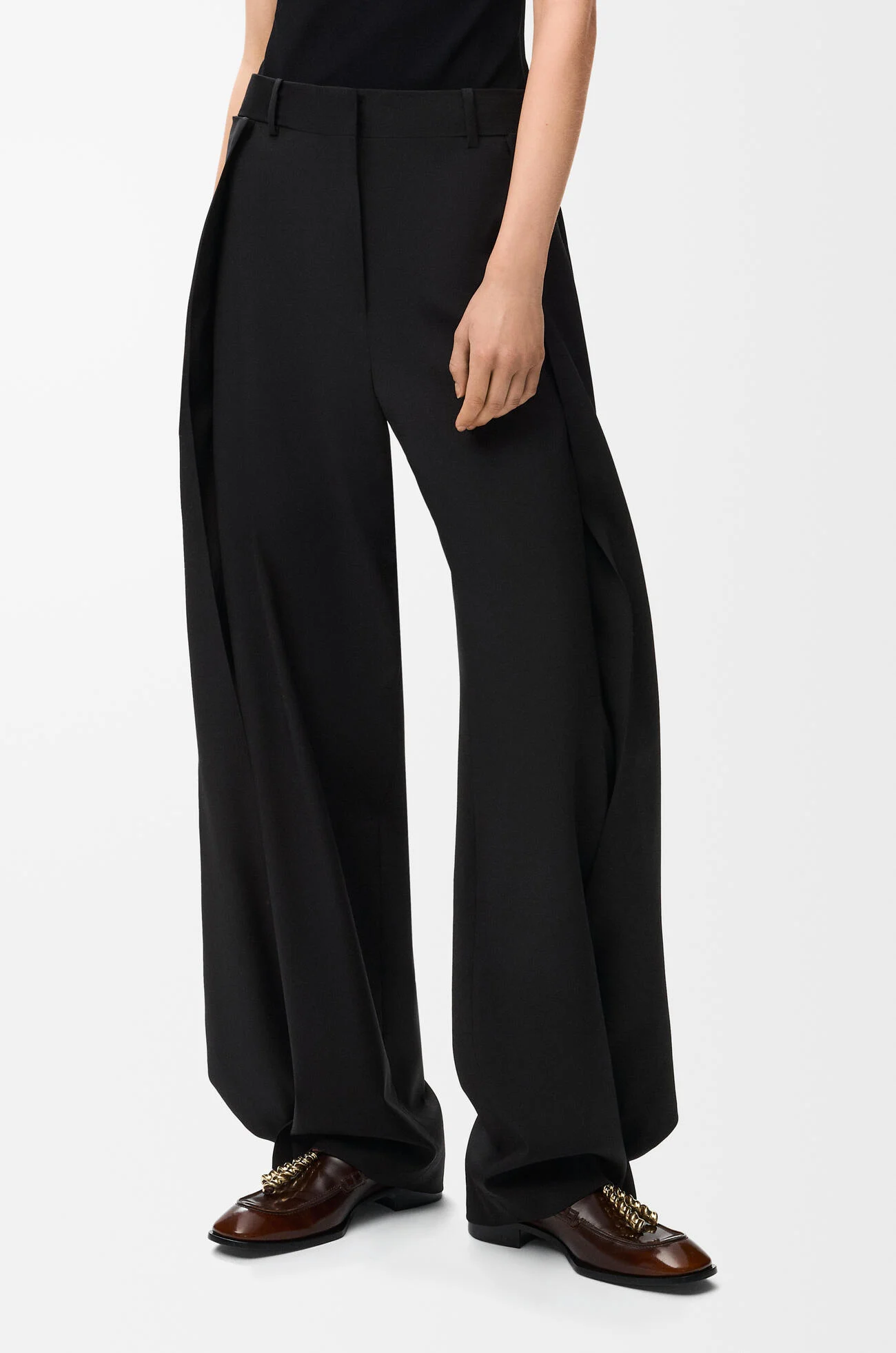 LOEWE 트라우저 - 울 블랙