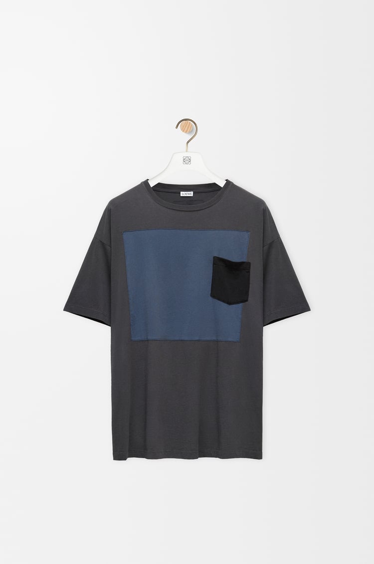 LOEWE 棉质 T 恤 Grey/Blue/Black
