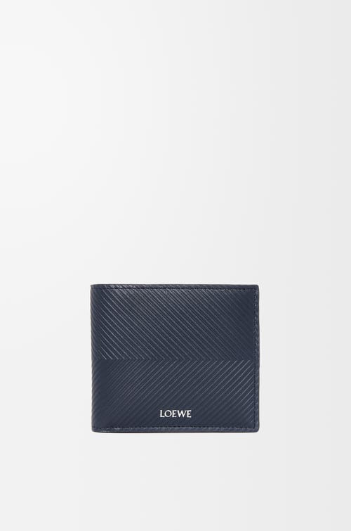 LOEWE Cartera con dos pliegues en piel de ternera Azul Marino plp_rd