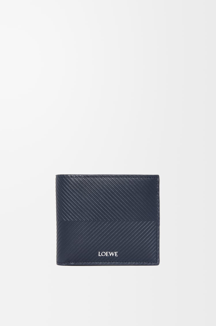 LOEWE Cartera con dos pliegues en piel de ternera Azul Marino