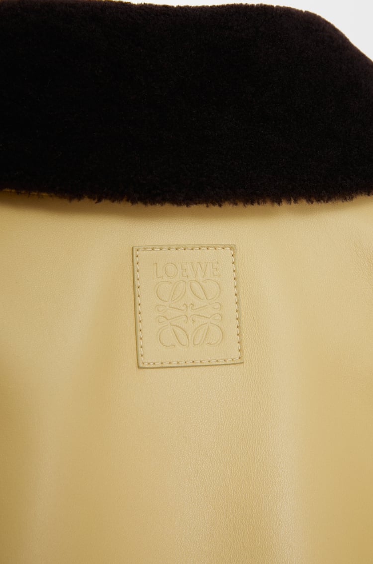 LOEWE Biker jacket in nappa lambskin Beige