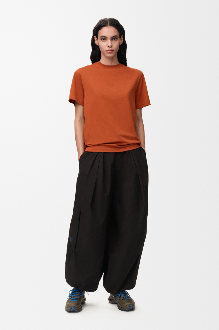 LOEWE T-shirt in technical jersey Dark Orange