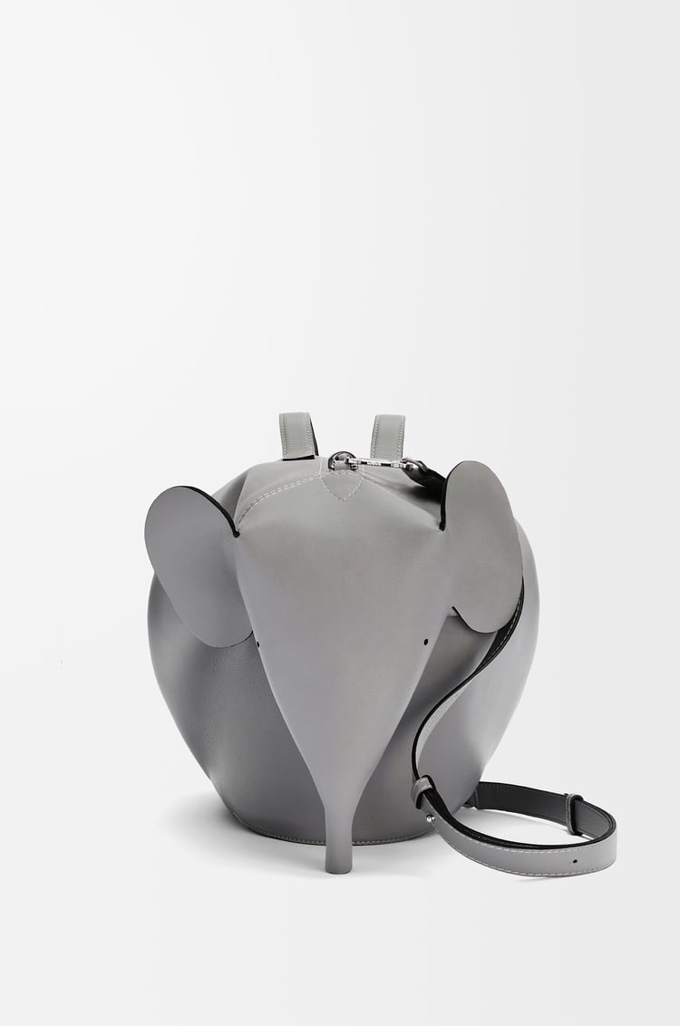 LOEWE Bolso Elephant grande en piel de ternera Gris Asfalto