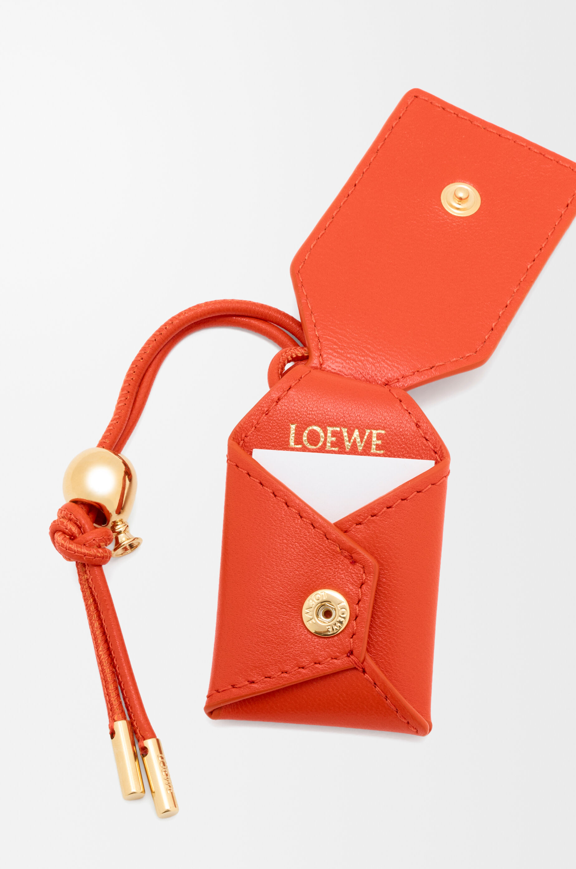 迷你纳帕羊皮革Featherlight Puzzle 手袋橙色- LOEWE International