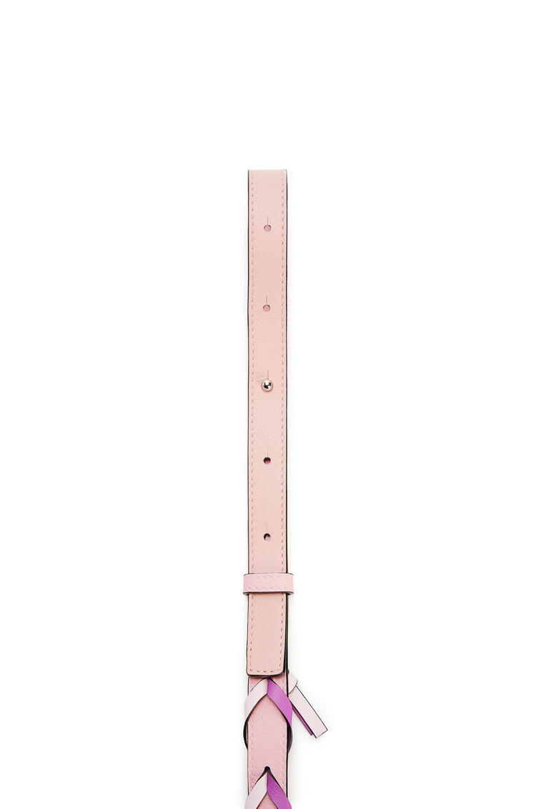 LOEWE Braided loop strap in classic calfskin Light Candy/Salmon pdp_rd