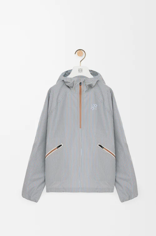 LOEWE Storm anorak in technical shell Beige/Blue