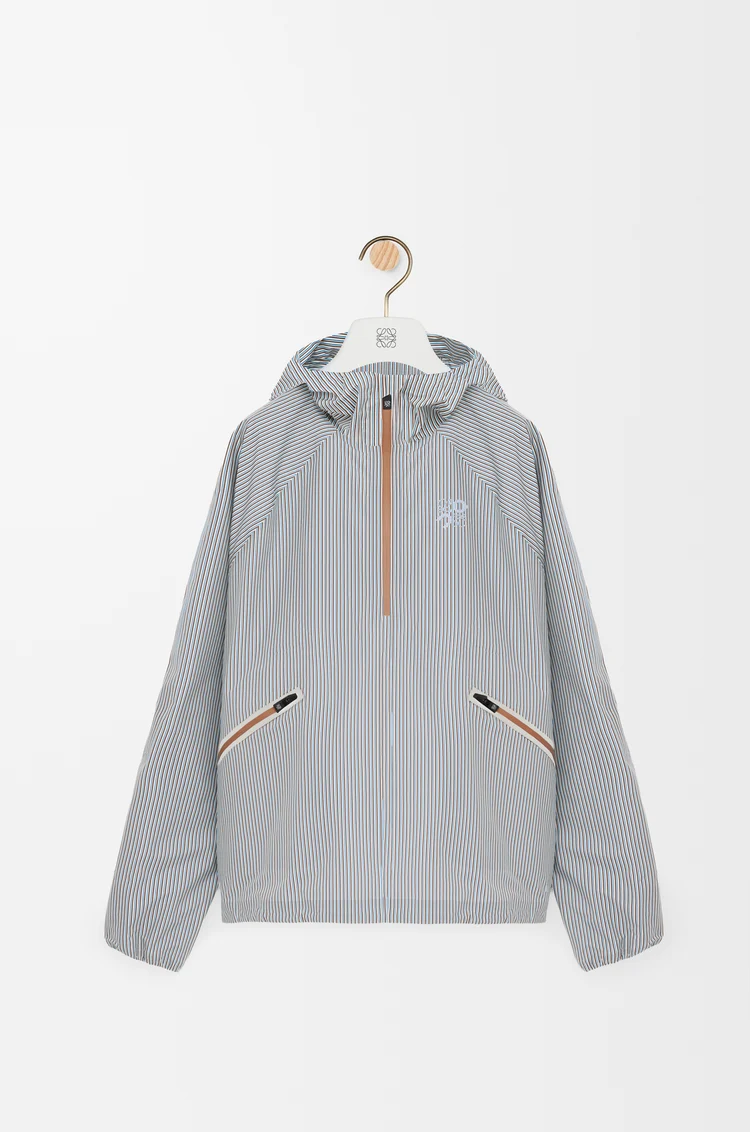 LOEWE Storm anorak in technical shell Beige/Blue