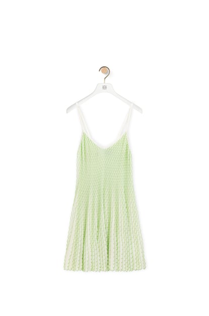 LOEWE Strappy dress in viscose Natural/Green plp_rd
