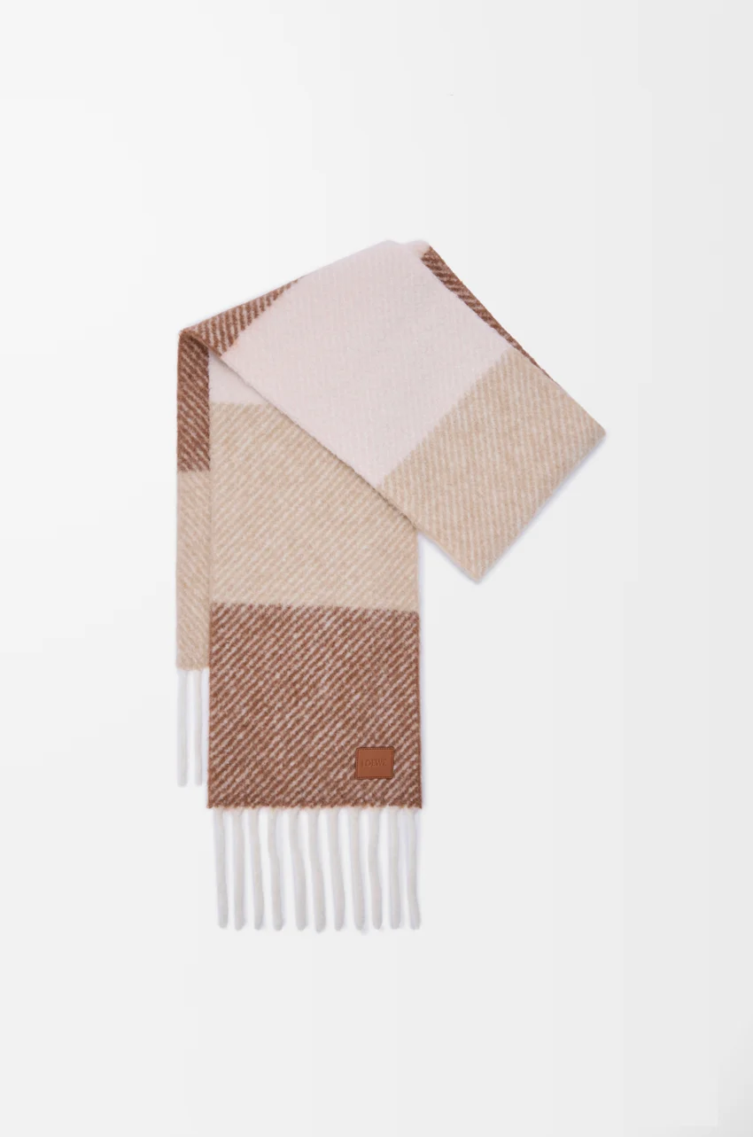 Scarf in alpaca and wool blend
