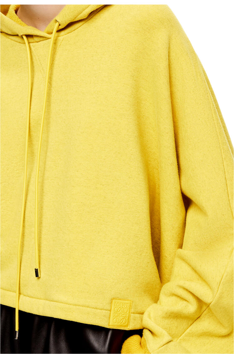 LOEWE Sudadera oversize en algodón con capucha Amarillo pdp_rd