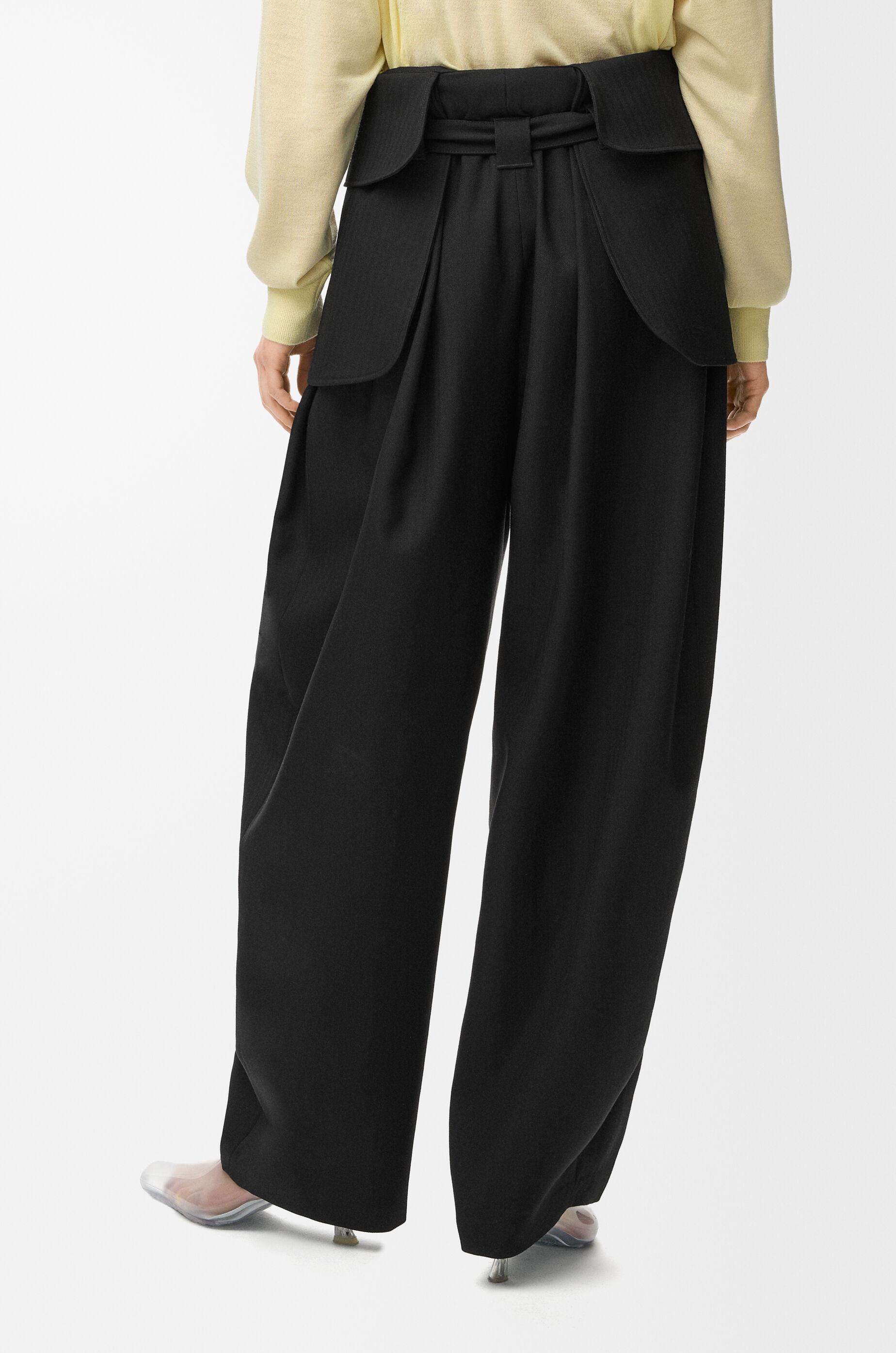 カーゴ トラウザーズ（ウール） ブラック - LOEWE Japan official website