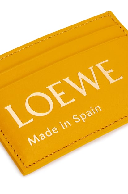 LOEWE Embossed LOEWE plain cardholder in shiny nappa calfskin Sunflower plp_rd
