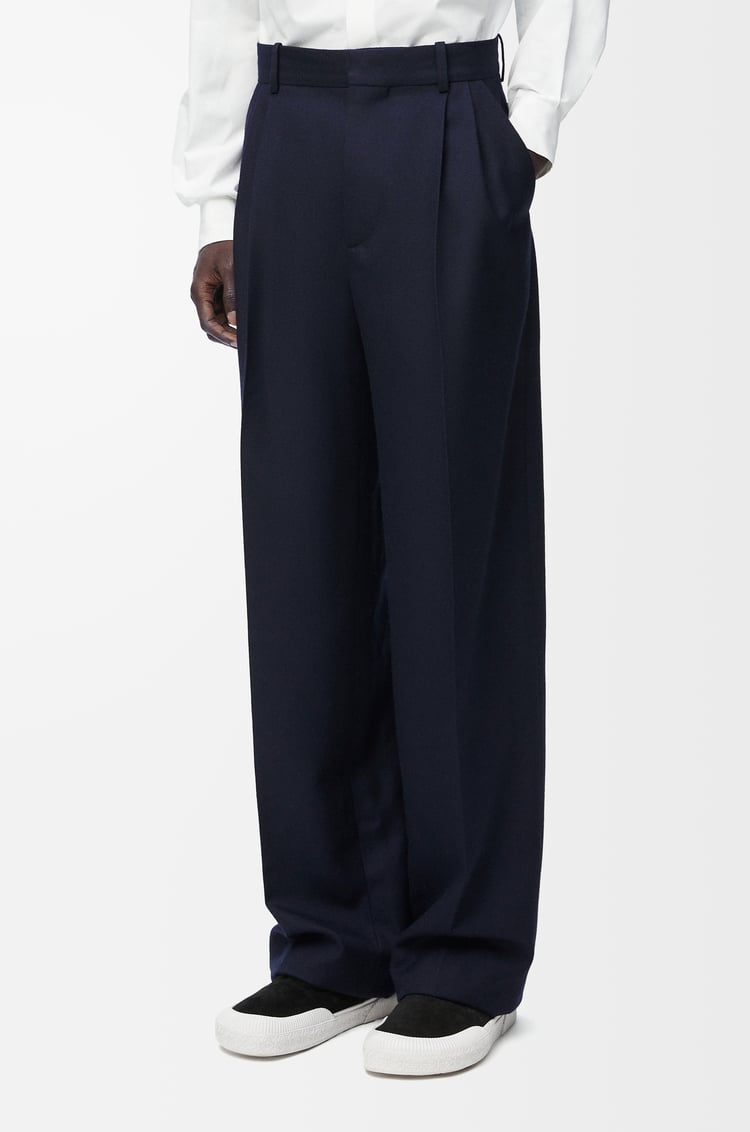 LOEWE Trousers in wool Navy Melange