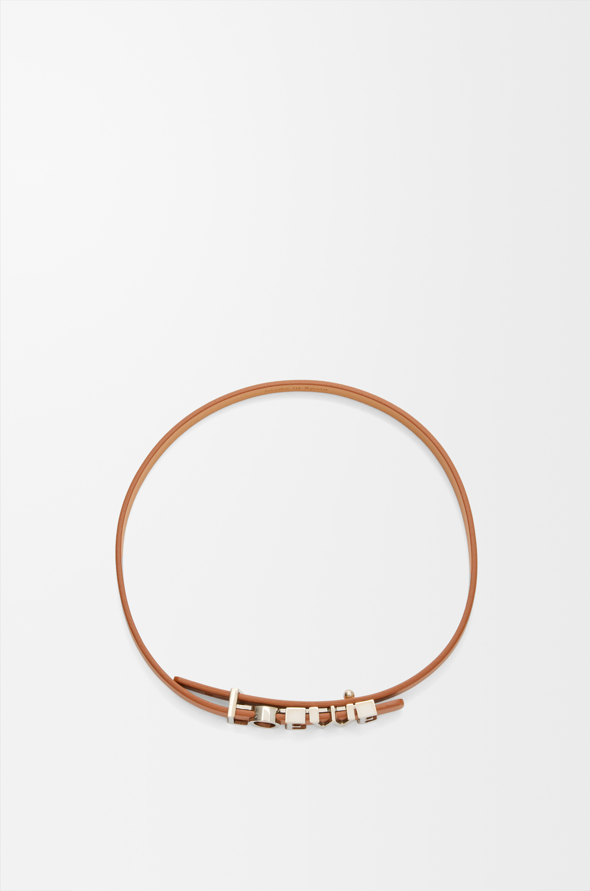 LOEWE Vintage 030510 Double Wrap Leather Bracelet White Gold Madrid Spain Loewe Bracelets | The RealReal main image 2