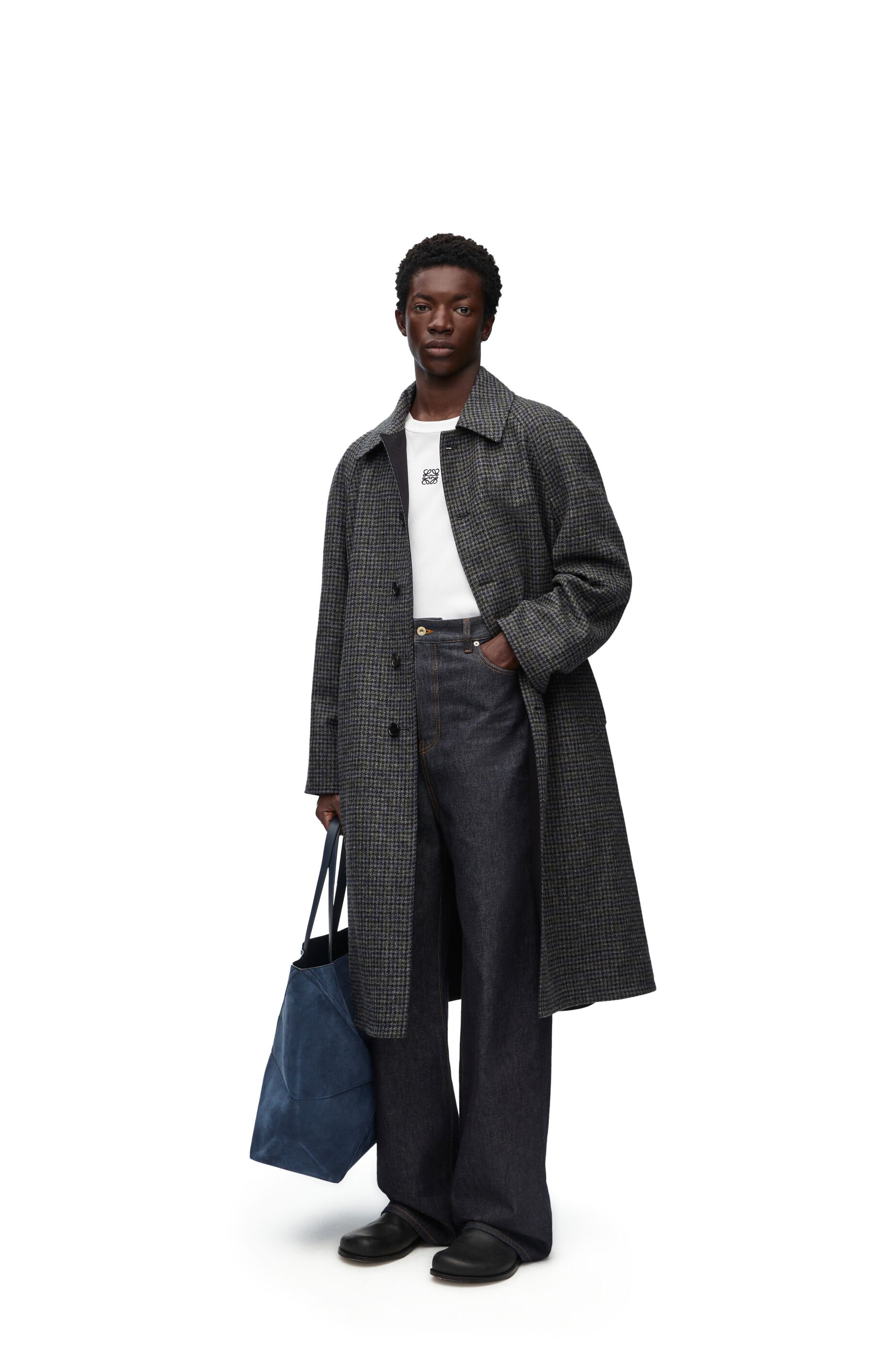 Car coat in wool