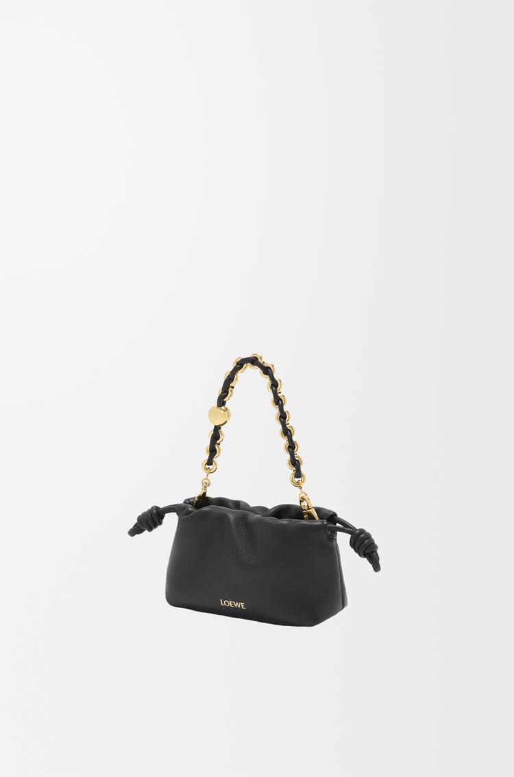 LOEWE Nano Flamenco purse in mellow nappa lambskin Black