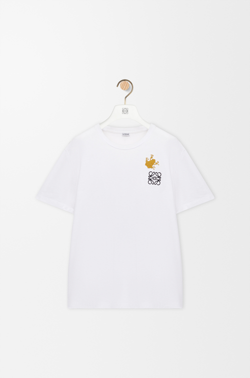 LOEWE Relaxed fit T-shirt in cotton White/Multicolor