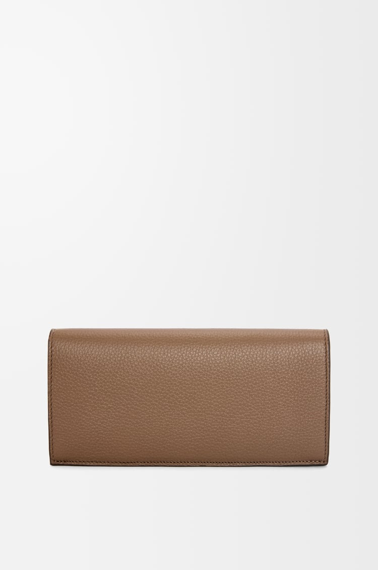 LOEWE Cartera horizontal larga en piel de ternera Marrón Invernal