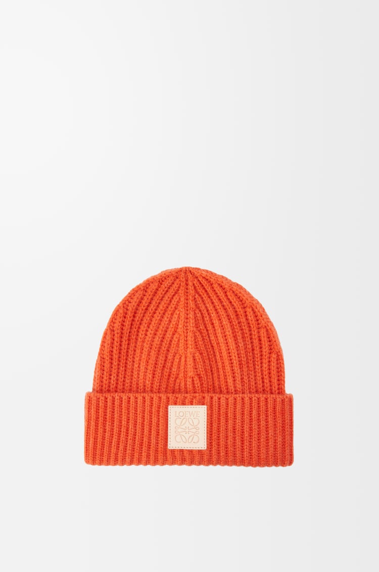 LOEWE Gorro en cashmere Naranja Vivo