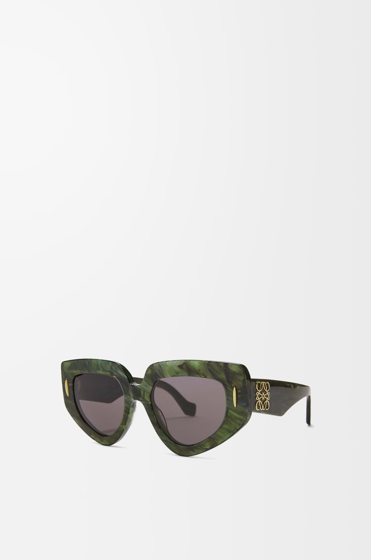 LOEWE Lunettes de soleil Butterfly Screen Marbre Vert Foncé