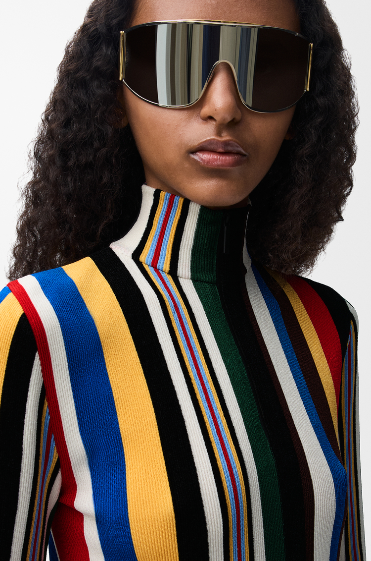 LOEWE トップス（ストレッチレーヨンブレンド） レッド/マルチカラー