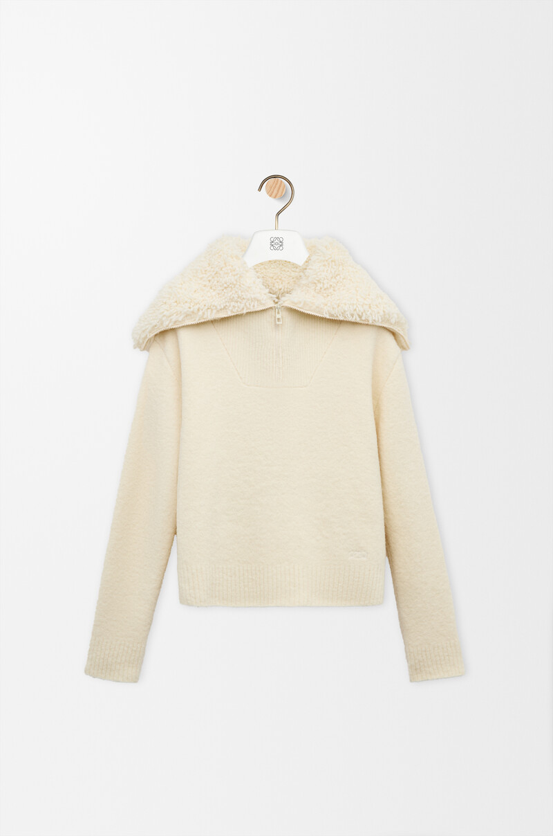 Zip-up sweater in wool blend by LOEWE