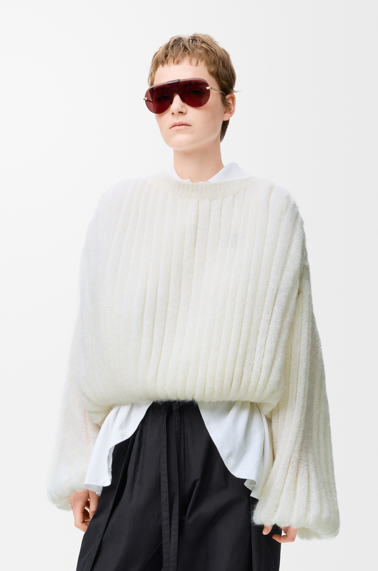 LOEWE Jersey en mezcla de mohair Blanco