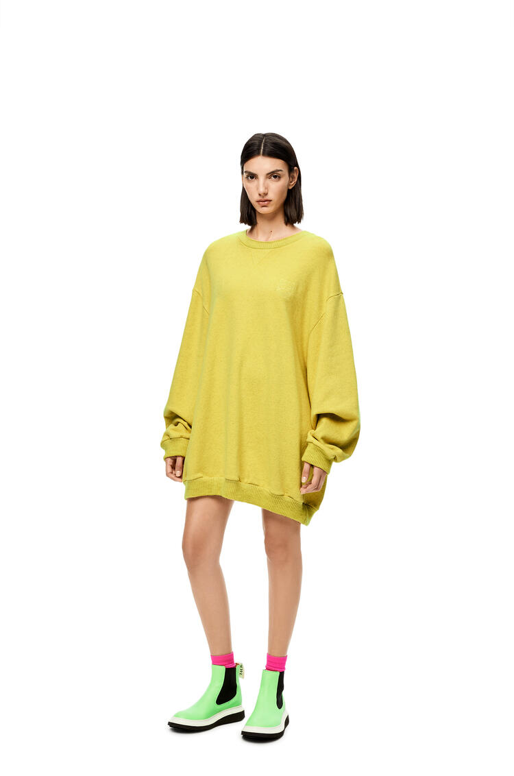 LOEWE Anagram sweatshirt dress in cotton Yellow pdp_rd