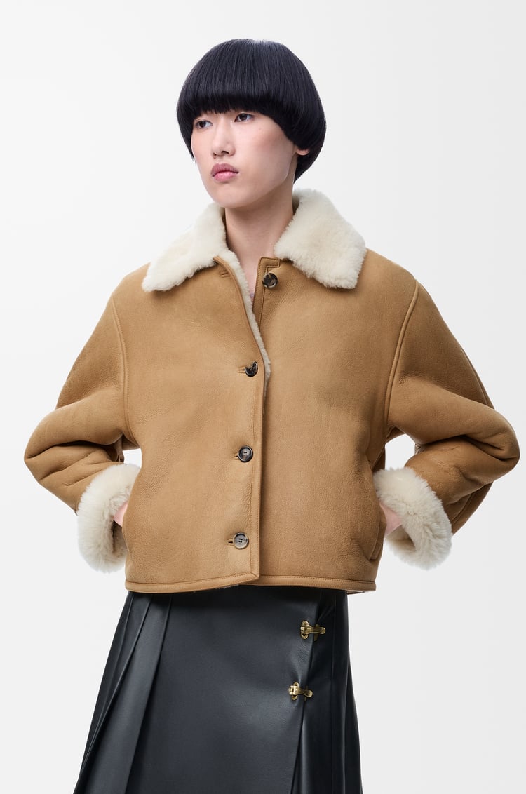 LOEWE Chaqueta en lana de oveja Camel