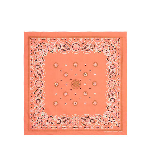 50x50 バンダナエンブロイダリー レッド ロエベ