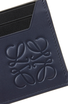 LOEWE Brand plain cardholder in classic calfskin Midnight Blue plp_rd