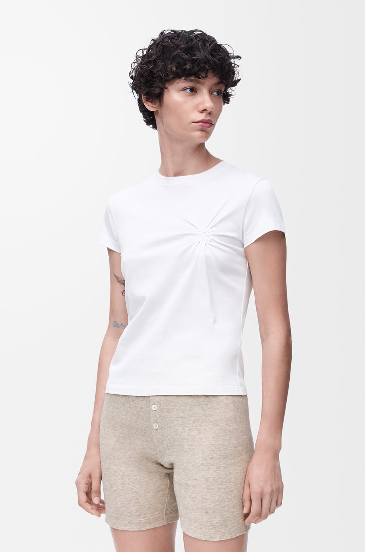 LOEWE Small fit T-shirt in cotton and viscose White