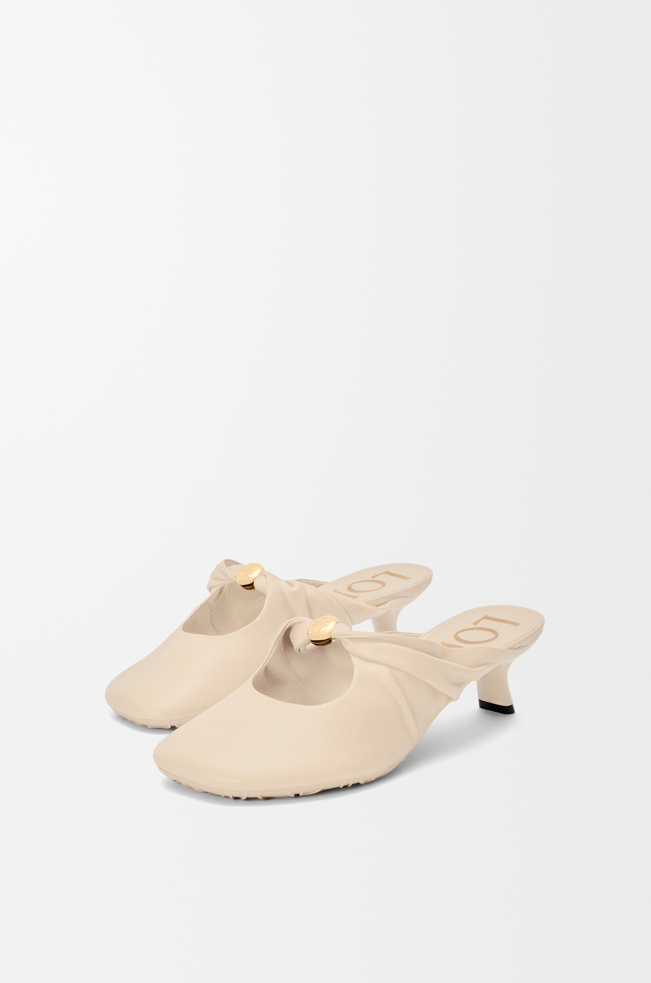 LOEWE Mule Pebble Soft en piel napa de cordero Masa