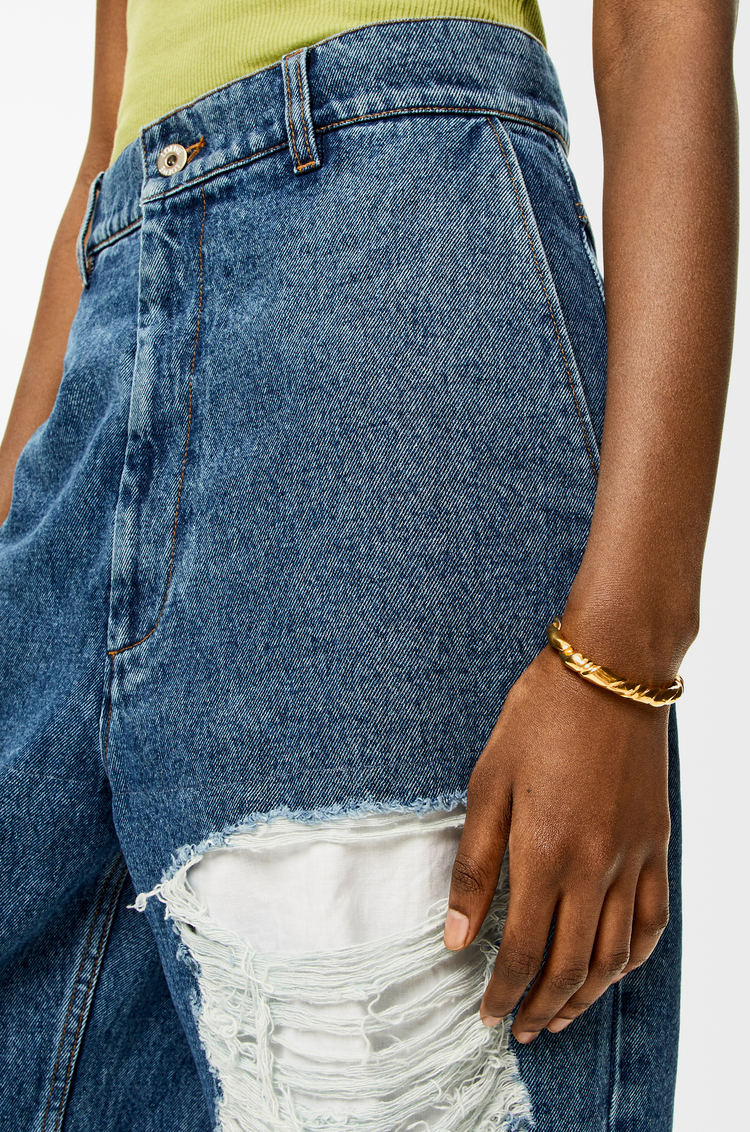 LOEWE Brazalete Nappa Twist fino en plata de ley Dorado