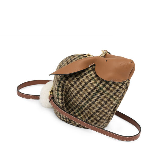 LOEWE Bunny Tweed Mini Bag Cypress/Tan/White LOEWE Bunny Tweed Mini Bag Cypress/Tan/White all