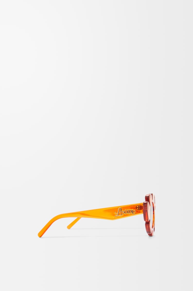 LOEWE Gafas de sol Flower Naranja Transparente